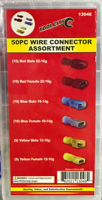 50PC WIRE CONNECTOR ASSORTMENT