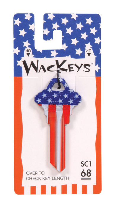 HILLMAN Wackey Flag House/Office Universal Key Blank SC1 Single