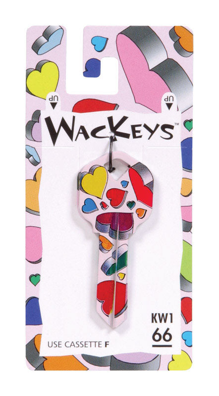 HILLMAN Wackey Hearts House/Office Universal Key Blank KW1 Single