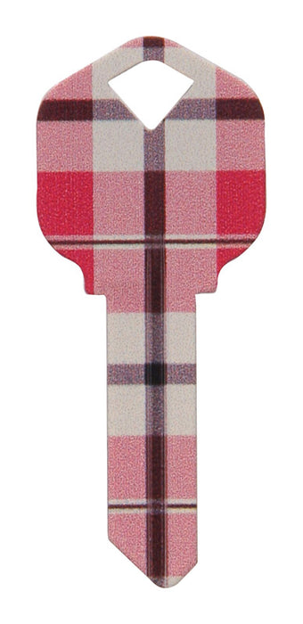 HILLMAN Wackey Plaid House/Office Universal Key Blank KW1 Single
