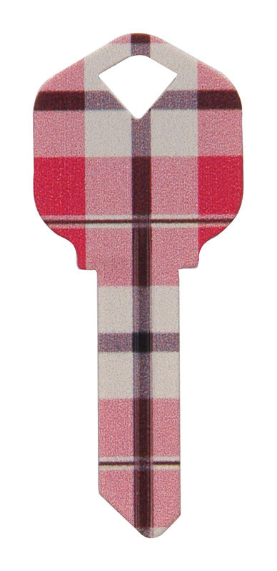 HILLMAN Wackey Plaid House/Office Universal Key Blank KW1 Single