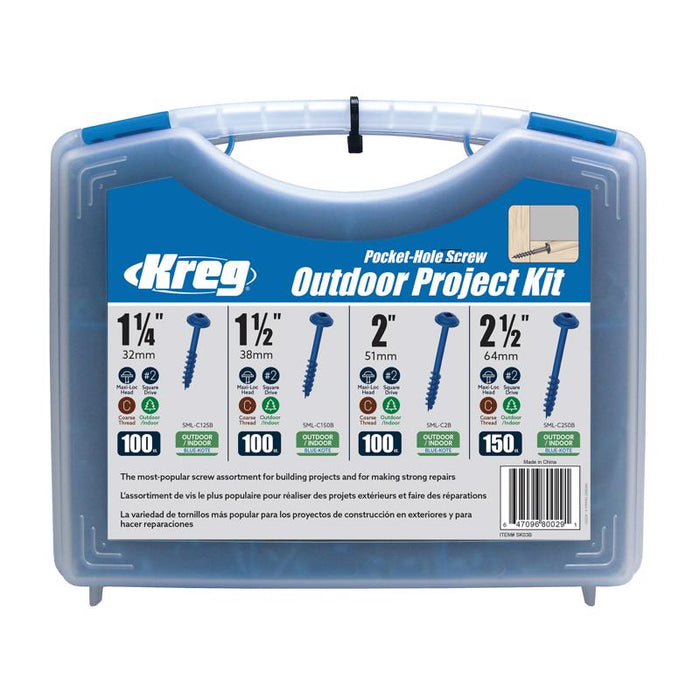 Kreg No. 8 X 2.25 in. L Square Ceramic Coarse Pocket-Hole Screw Kit 450 pk