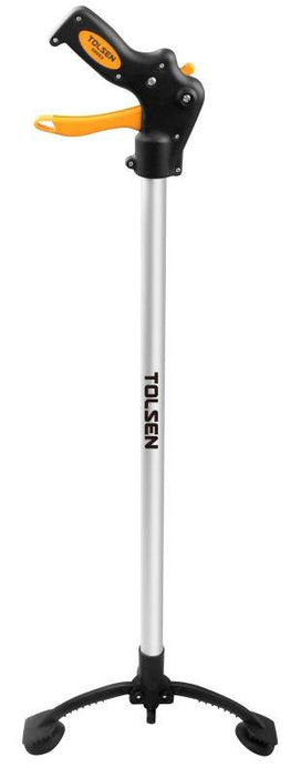 Tolsen 36″ Aluminum Pick Up Tool Aluminum Alloy Tube, Tube Diameter 1″, Ergonomic Handle with Safety Grip, Non-slip Rubber Jaw to Ensure Secure Hold, High Quality Nylon Plastic