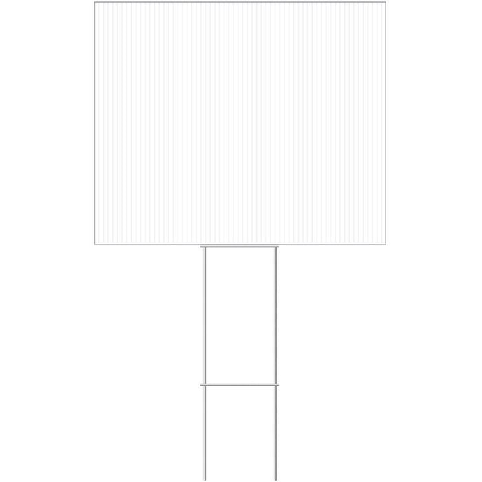 HILLMAN English White Blank Sign 20 in. H X 24 in. W