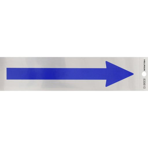 HILLMAN English Silver Arrow Decal 2 in. H X 8 in. W