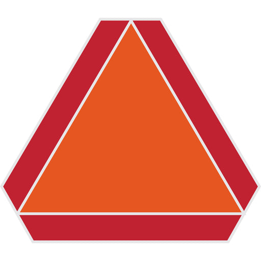 HILLMAN English Orange/Red Slow Moving Vehicle Sign 14 in. H X 16 in. W