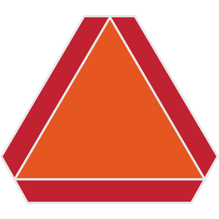 HILLMAN English Orange/Red Slow Moving Vehicle Sign 14 in. H X 16 in. W