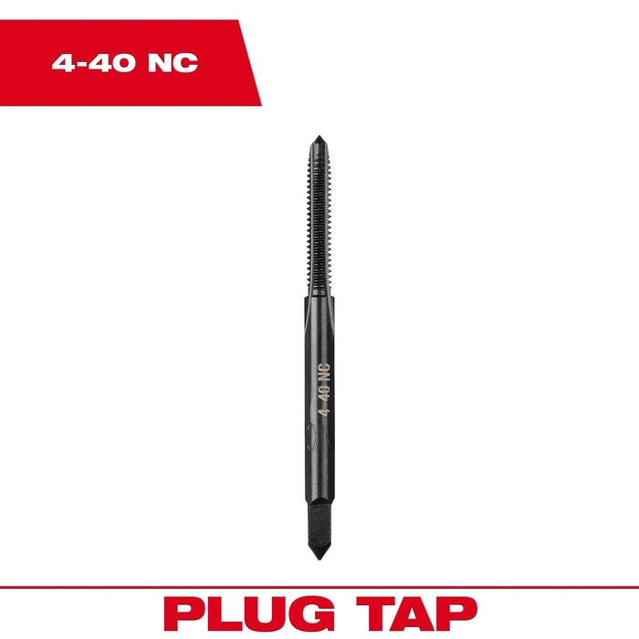 Milwaukee 4-40 NC Straight Flute Plug Tap, 49-57-5108