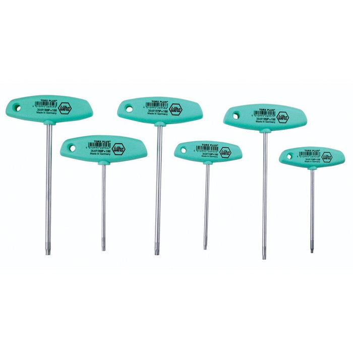 Wiha 36496 Torx Plus T-Handle Set, 6 Piece Set