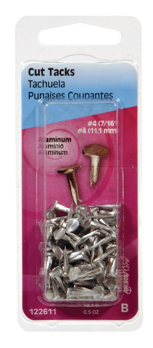 HILLMAN No. 6 X 1/2 in. L Silver Aluminum Cut Tacks 0.5 pk