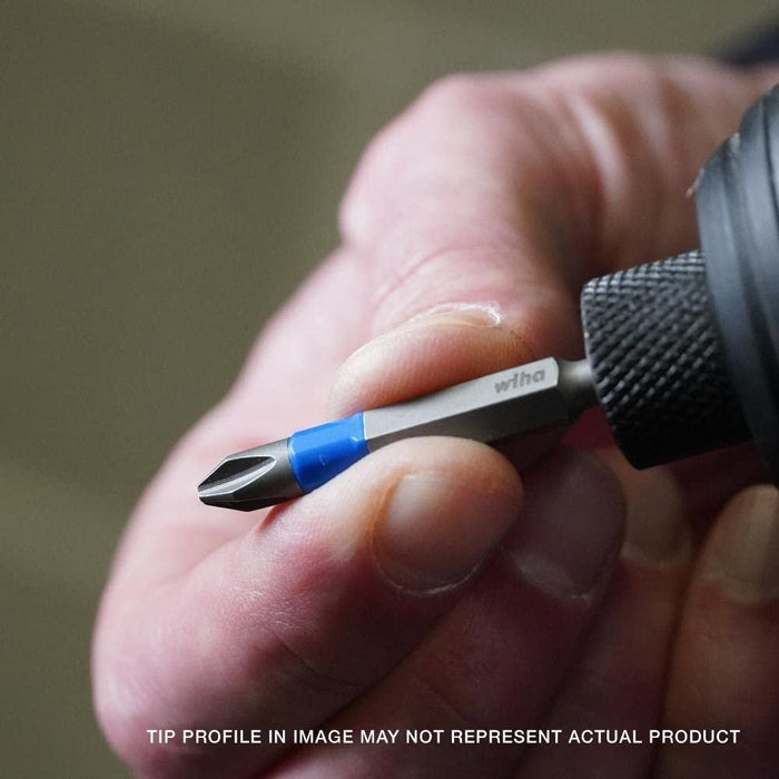 Wiha TerminatorBlue Impact Bit Phillips #2-2 Inch - 5 Pack