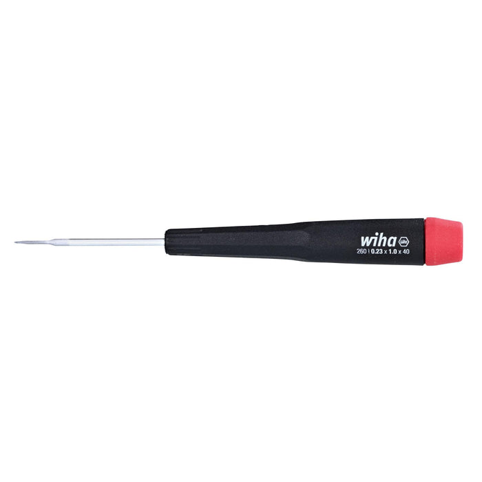 Wiha 96010 Slotted Screwdriver with Precision Handle, 1.0 x 40mm