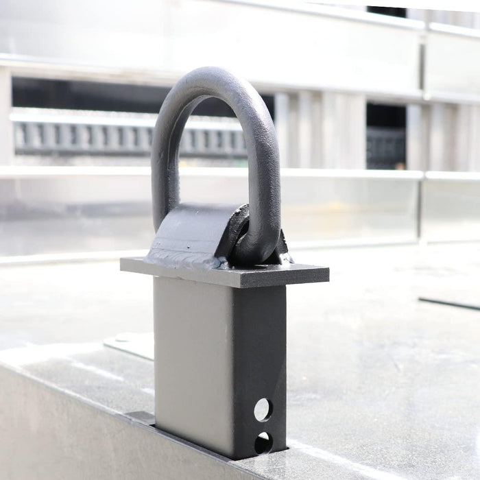 Boxer Heavy Duty Adjustable Stake Pocket D Ring Tie Down - 18,000LBS Breaking Strength - 4 Pack– for Flatbed Trucks and Utility Trailers for Standard 2x4” Stake Pocket