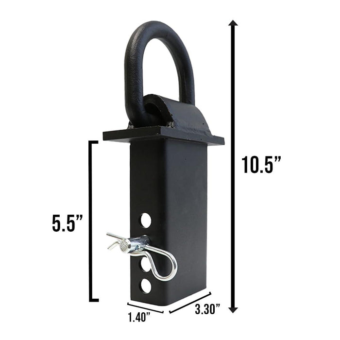 Boxer Heavy Duty Adjustable Stake Pocket D Ring Tie Down - 18,000LBS Breaking Strength - 4 Pack– for Flatbed Trucks and Utility Trailers for Standard 2x4” Stake Pocket