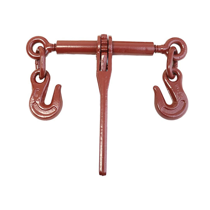 Boxer 2 Pack Heavy Duty Ratchet Chain Load Binder with Forged Grab Hooks, ΒΌβ β 5/16β - Chain Binder Tie Down - 2,600lbs WLL