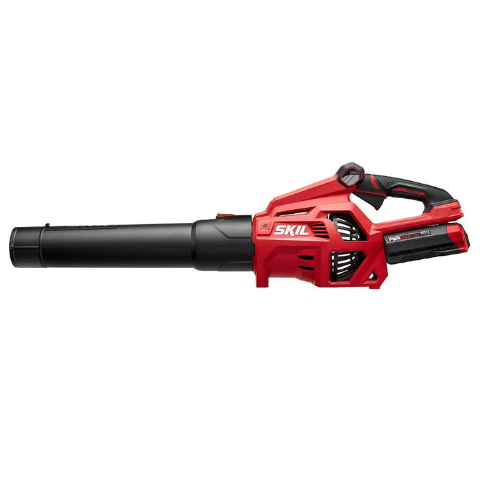 SKIL PWR CORE 40 Brushless 40V 500 CFM Cordless Leaf Blower Kit, Variable Spped with Power Boost, Includes 2.5Ah Battery and Auto PWR JUMP Charger - BL4713-10