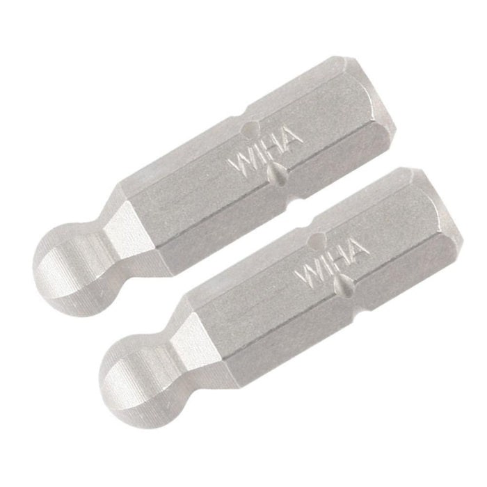 Ball End Hex Inch Insert Bit 1/8" x 25mm (2 Bit Pack)
