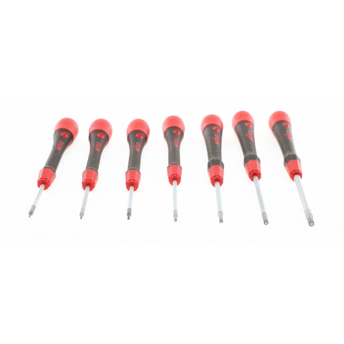 Wiha 26393 Screwdriver Set with Soft PicoFinish Handle, Hex Metric , 7 Piece