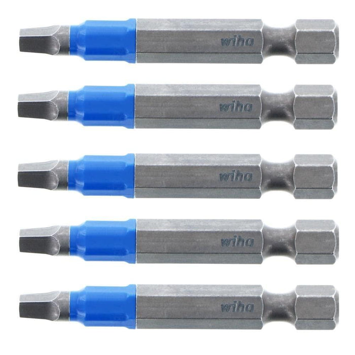 Wiha TerminatorBlue Impact Bit Square #2-2 Inch - 5 Pack