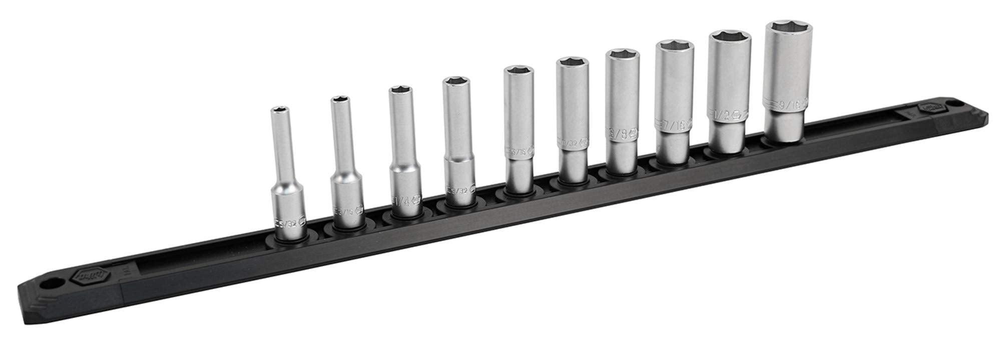 1/4" Drive Inch Deep Socket Set, 13 Piece