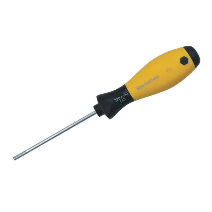Wiha 36218 Torx Screwdriver, ESD Safe with SoftFinish Handle, T10 x 80mm