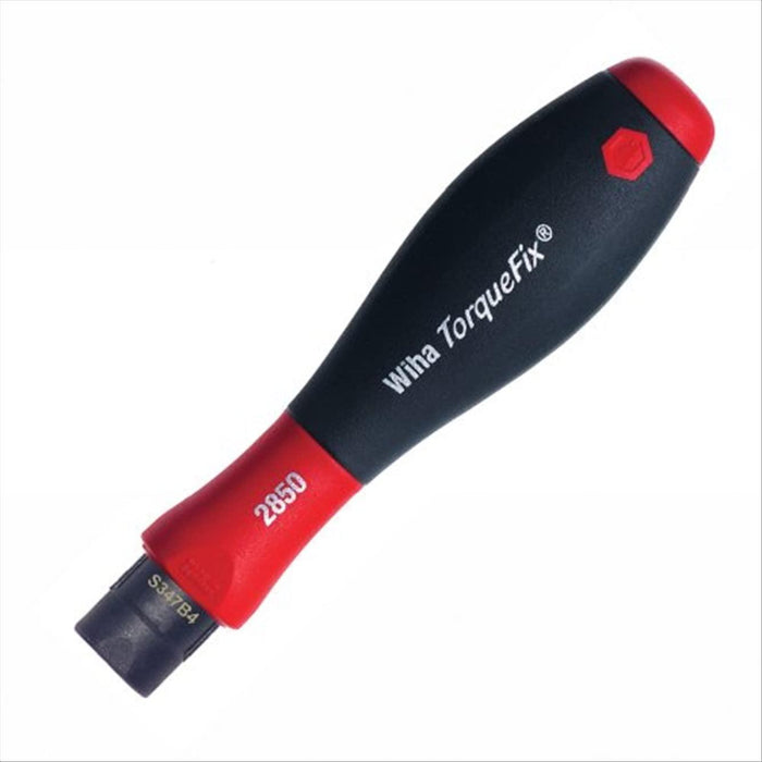 Wiha 28517 TorqueFix Handle With SoftFinish, Torque Pre Set 30 in-lbs