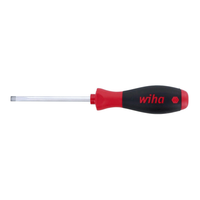 Wiha 30223 Slotted Screwdriver with SoftFinish Handle, 6.5 x 100mm