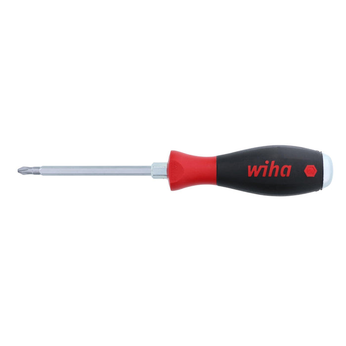 Wiha 53115 Phillips Screwdriver with SoftFinish Handle and Solid Metal Cap, 2 x 100mm
