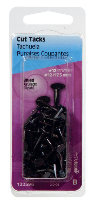 HILLMAN No. 12 X 11/16 in. L Blue Steel Cut Tacks 1 pk