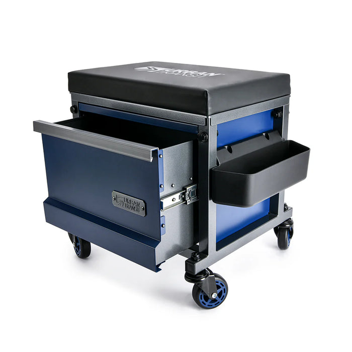 SIDEKICK SHOP STOOL with Tool Drawer Padded Seat, Pro-Glide Casters and 500lb Capacity