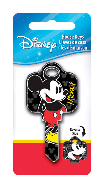 HILLMAN Disney Mickey Mouse - Signature House Key Blank 68 SC1 Single For Schlage Locks