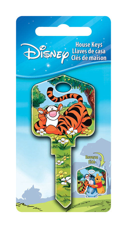 HILLMAN Disney Tigger Bounce House Key Blank 66/97 KW1/KW10 Single For Kwikset and Titan Locks
