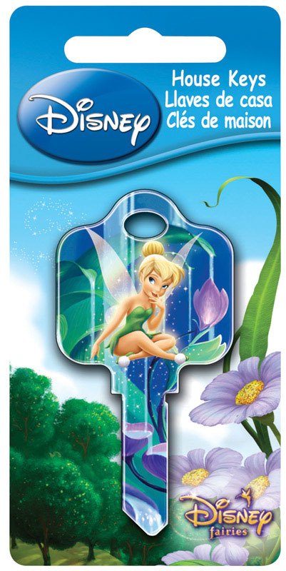 HILLMAN Disney Fairy House Key Blank 66/97 KW1/KW10 Single For Kwikset and Titan Locks