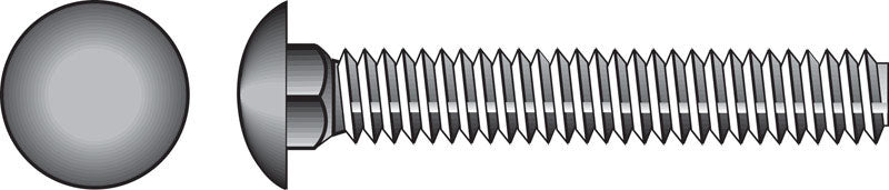 HILLMAN 1/2 in. X 4 in. L Hot Dipped Galvanized Steel Carriage Bolt 25 pk