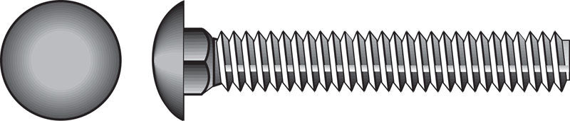 HILLMAN 1/2 in. X 5 in. L Hot Dipped Galvanized Steel Carriage Bolt 25 pk