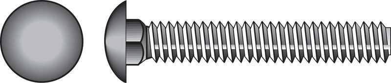 HILLMAN 5/16 in. X 1-1/2 in. L Zinc-Plated Steel Carriage Bolt 100 pk
