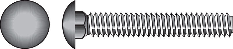 HILLMAN 1/4 in. X 3 in. L Stainless Steel Carriage Bolt 25 pk