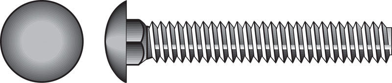 HILLMAN 0.375 in. X 1-1/2 in. L Stainless Steel Carriage Bolt 25 pk