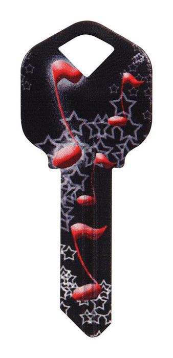 HILLMAN Wackey Music Notes House/Office Universal Key Blank KW1 Single