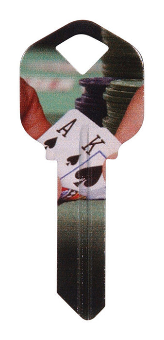 HILLMAN Wackey Poker House/Office Universal Key Blank KW1 Single