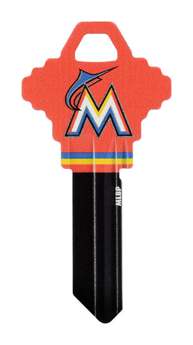 HILLMAN MLB Florida Marlins House/Office Key Blank 68 SC1 Single For Schlage Locks