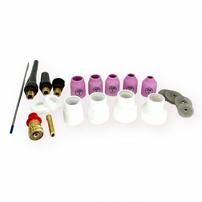 Weldmonger® Navigator Ceramic Gas Lens Kit for 17/18/26 Style Torches