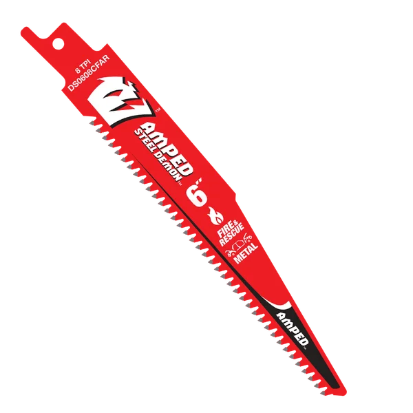 Diablo 6 in. 8 TPI AMPED Steel Demon Carbide Teeth Reciprocating Saw Blade for Fire & Rescue (10-Pack)