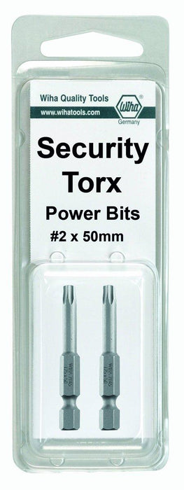 Security Torx Power Bit T20s x 50mm (2 Bit Pack)