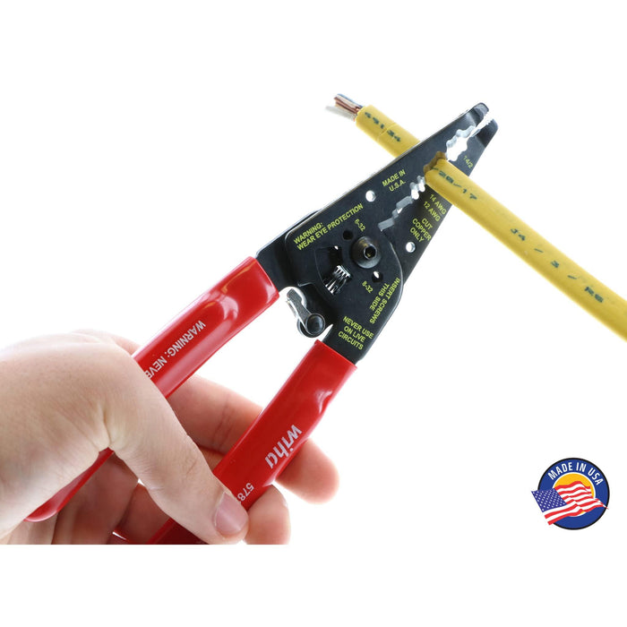 Wiha Classic Grip Wire Strippers Dual NM-B Cable 7.75"