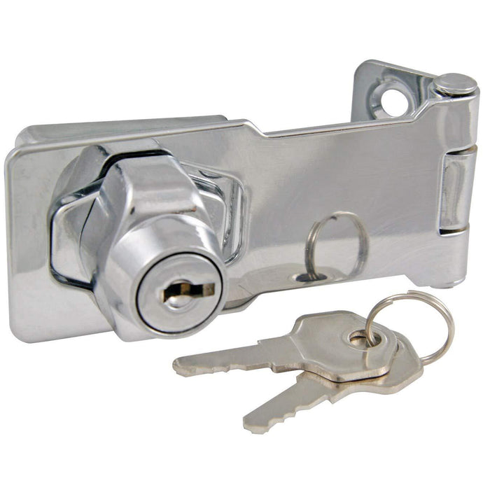 Ultx7|#Ultra Hardware 31800 Hasp Key Lock 3 Inch Chrome,