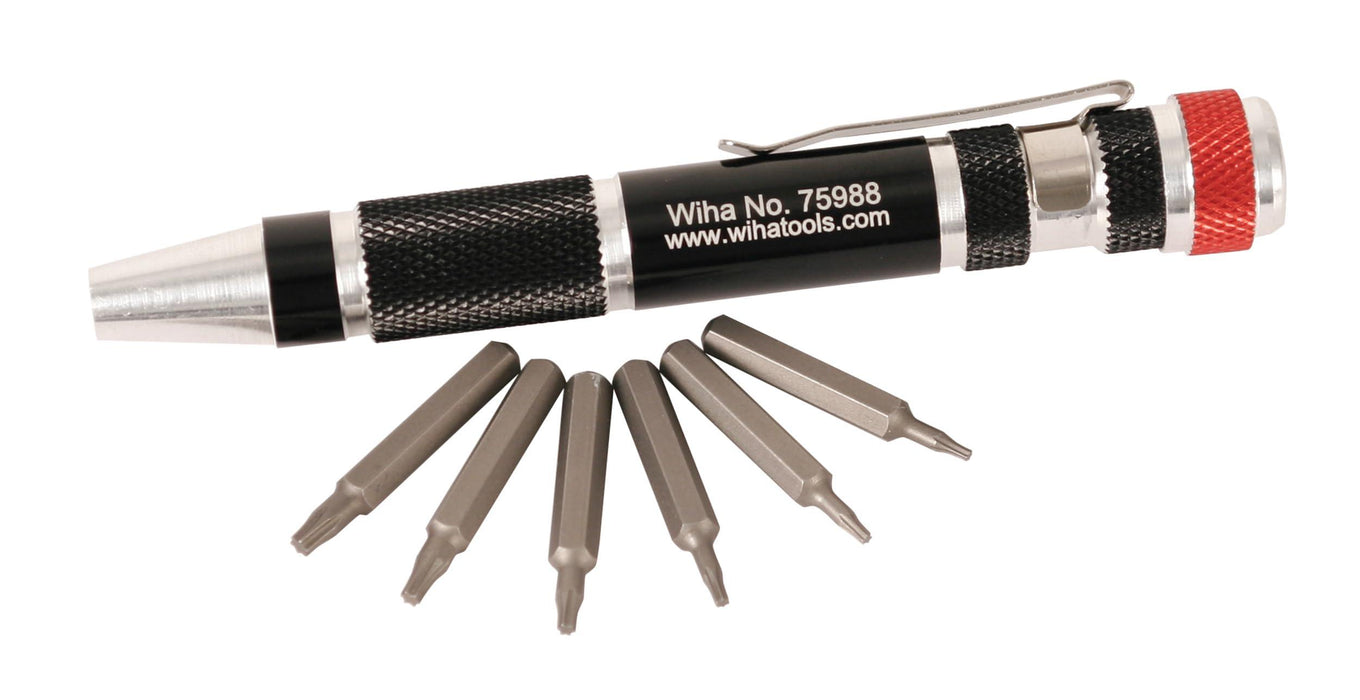 Wiha 7 PIECE POCKET CLIP TORX MICROBIT SET