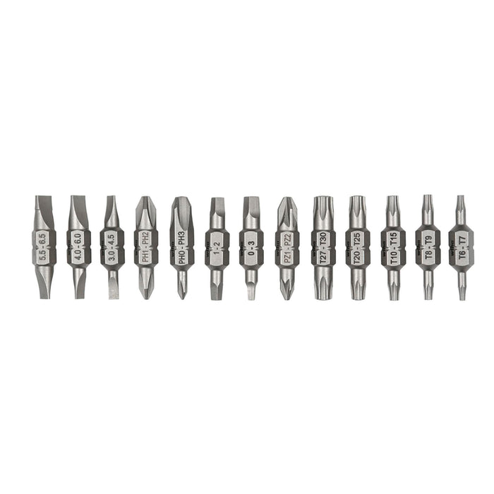 Wiha 13 Piece Double End Insert Bit Reload Set For Technicians 26-in-1 Ultra Driver