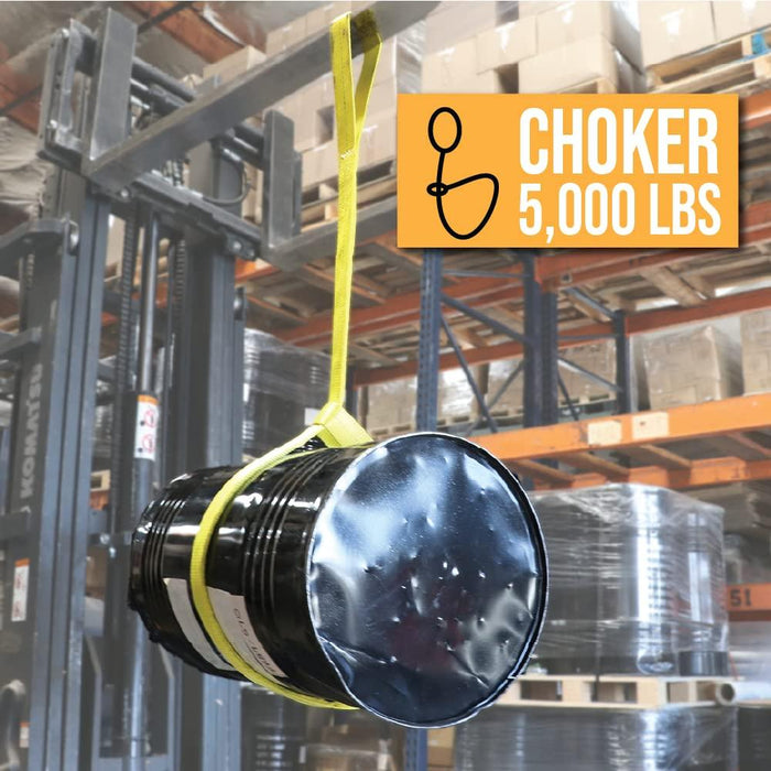 Boxer 2 Pack - 2β x 6FT Lifting Sling Recovery Strap 19,600-lbs Heavy Duty Multipurpose Thick Strap, Double Ply Polyester Commercial Use