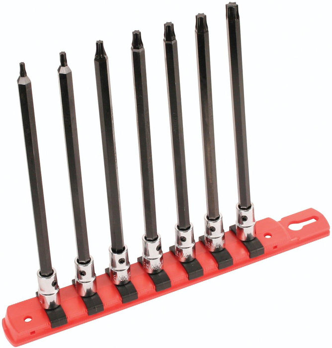 Wiha Torx 1/4" Drive Bit Socket Set 6" Long T10 - T40